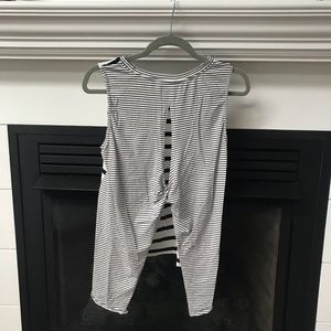 Shirt with partially opened back